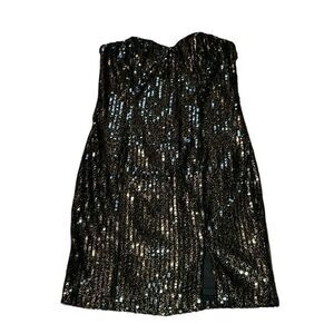 Eras Tour Charlotte Russe Black Sequin Strapless Dress, Reputation, Large